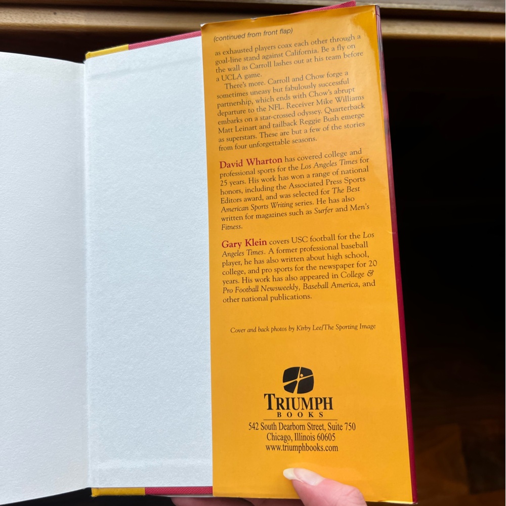 3/$24 Hardcover Book Conquest by Dan Wharton (USC Football) - Picture 4 of 7